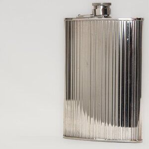 Vintage Hip Flask | AHS Germany | Mid Century Modern Design | 8 oz.